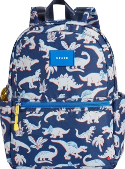 State Bags Kane Kids Backpack - Navy Dino