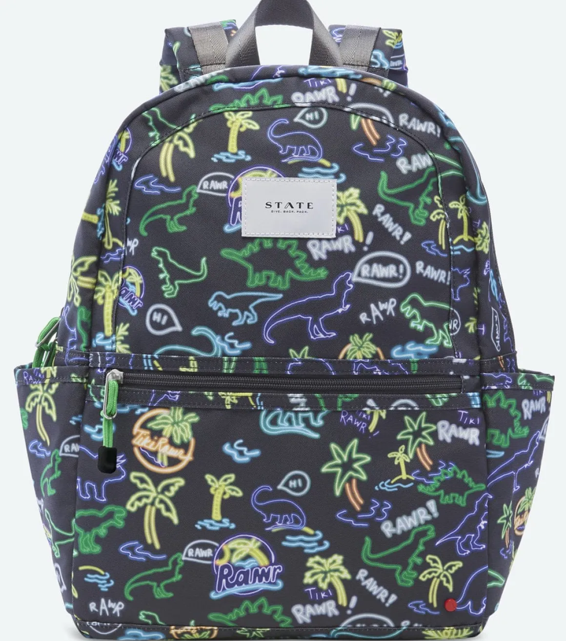 State Bags Kane Kids Backpack - Neon Dino