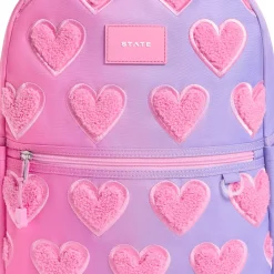State Bags Kane Kids Backpack - Ombre Fuzzy Hearts
