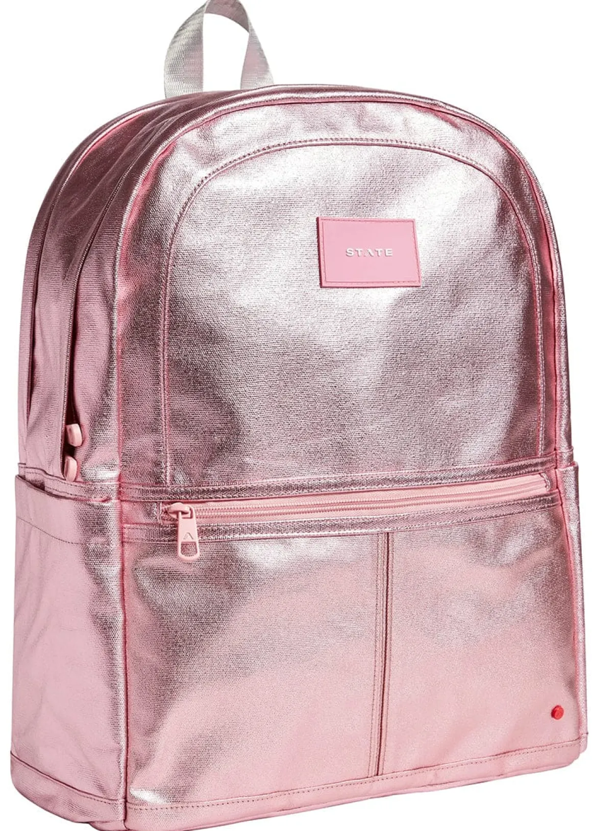 State Bags Kane Kids Large Backpack - Metallic Pink / Silver