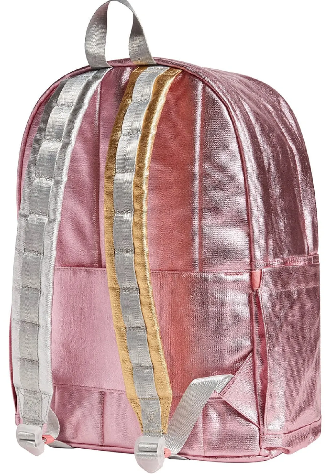 State Bags Kane Kids Large Backpack - Metallic Pink / Silver