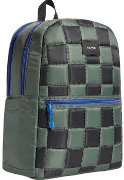 State Bags Kane Kids Large Backpack - Metallic Puffer Checkerboard