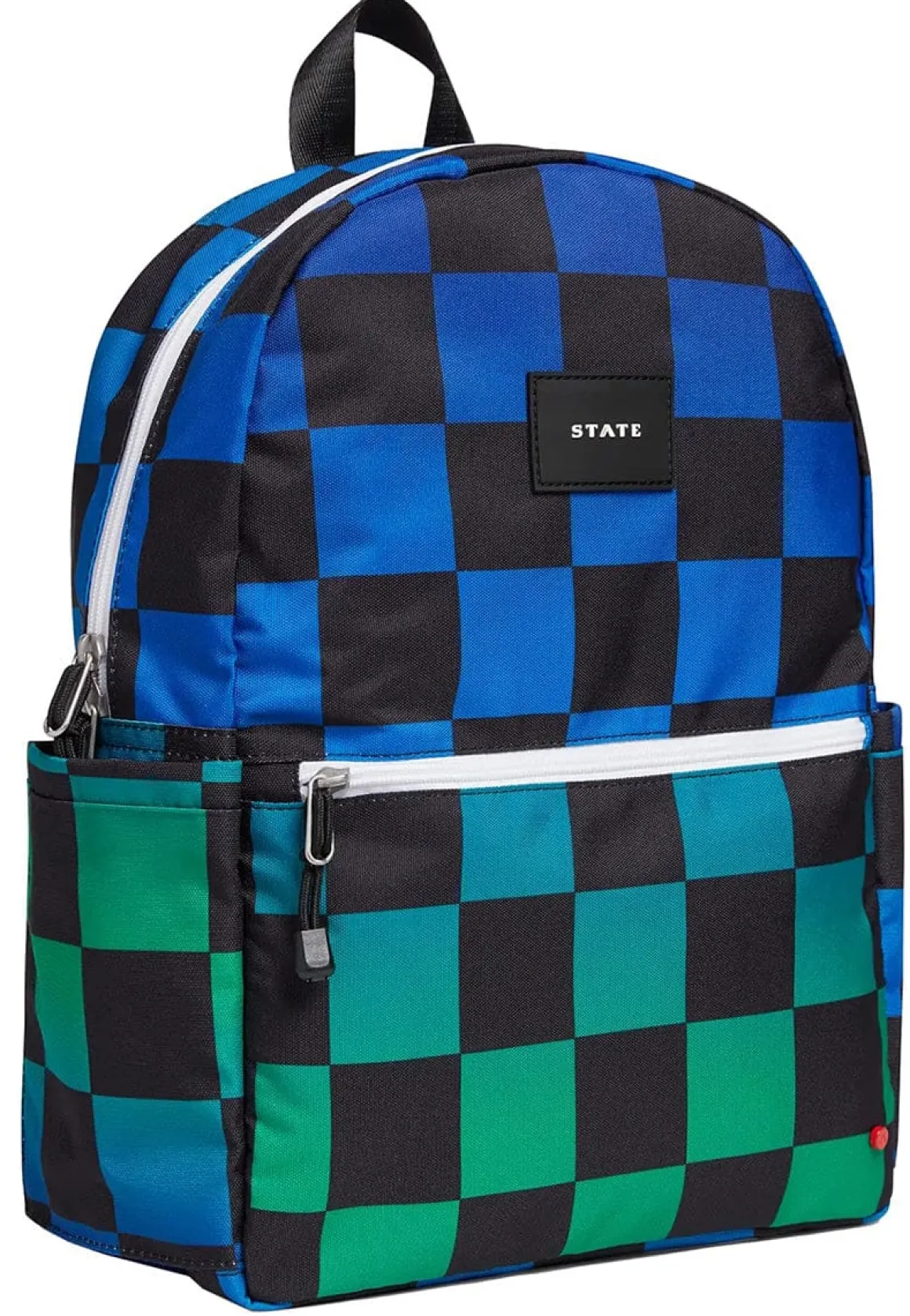 State Bags Kane Kids Travel Backpack - Blue Checkerboard
