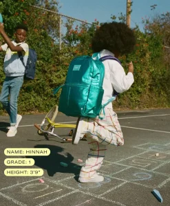 State Bags Kane Kids Travel Backpack - Blue Wiggly Puffer