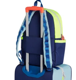 State Bags Kane Kids Travel Backpack - Navy/Neon