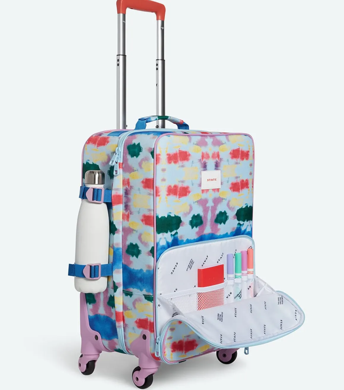 State Bags Logan Kids Suitcase - Rainbow Tie Dye