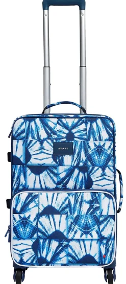 State Bags Logan Suitcase - Indigo Patchwork