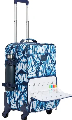 State Bags Logan Suitcase - Indigo Patchwork