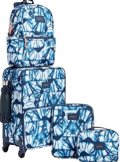 State Bags Logan Suitcase - Indigo Patchwork