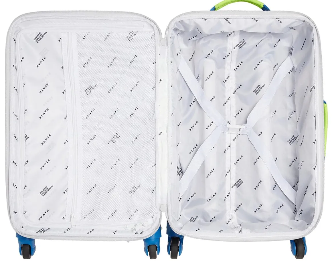State Bags Logan Suitcase - Navy / Neon