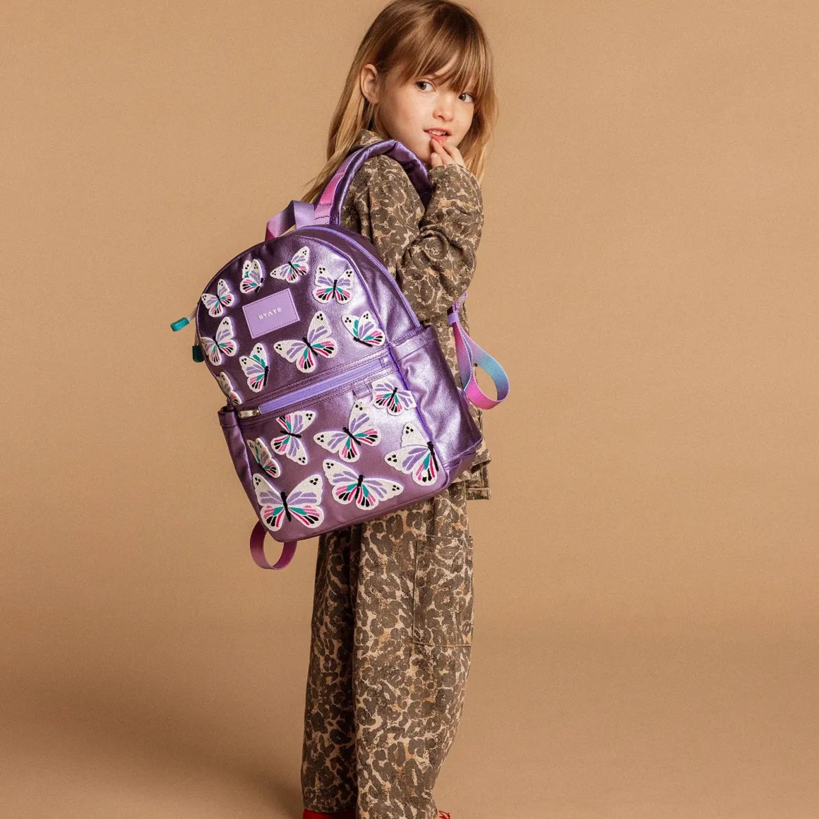 State Bags Mini Kane Kids Backpack - 3D Butterfly