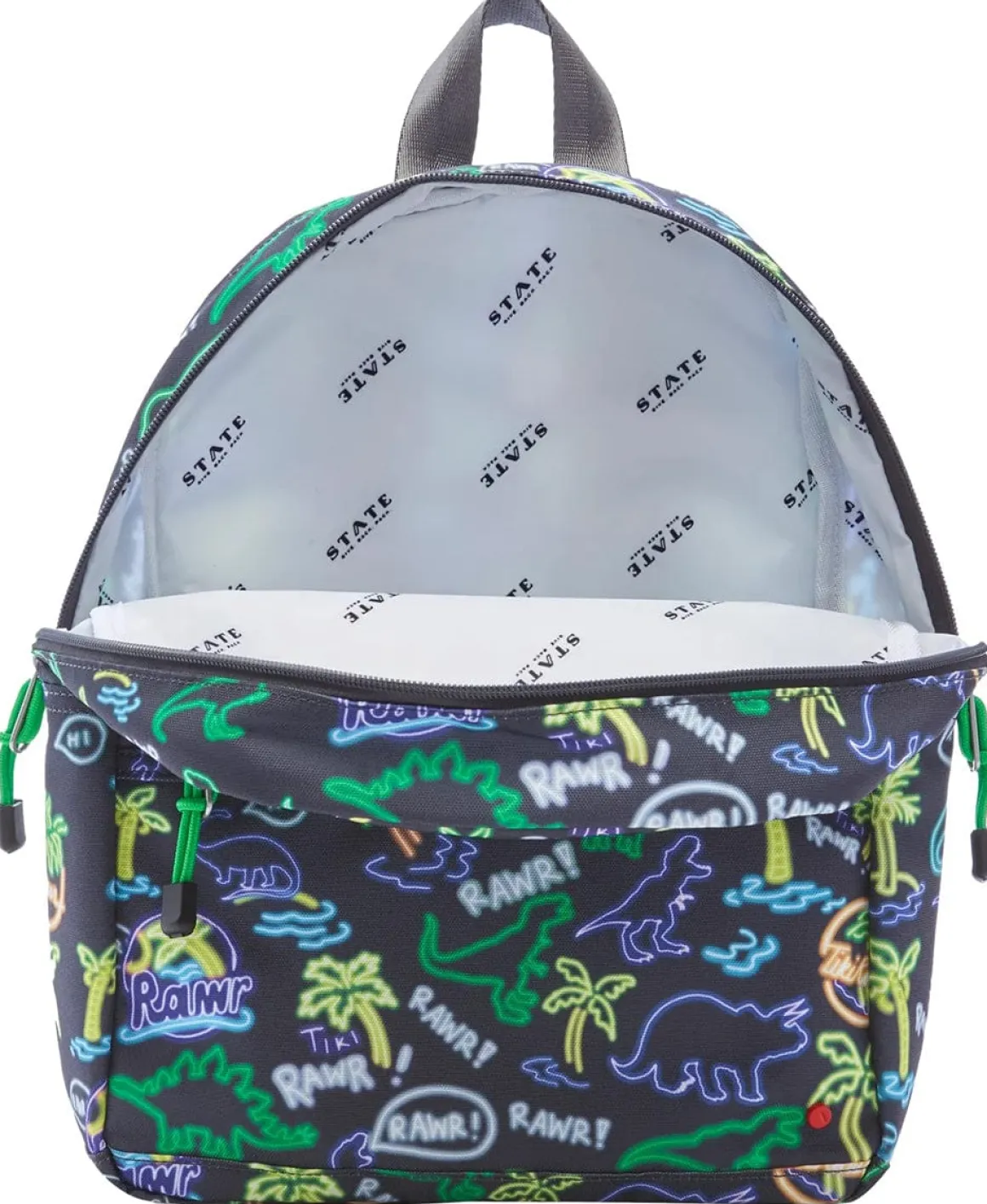 State Bags Mini Kane Kids Backpack - Neon Dino