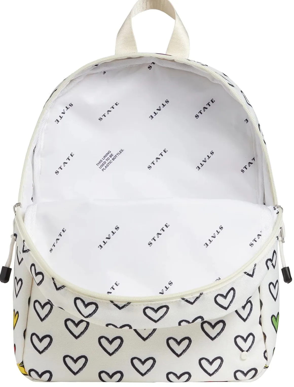State Bags Mini Kane Kids Travel Backpack - Rainbow Hearts