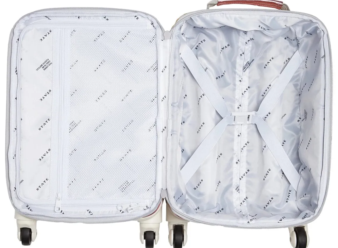 State Bags Mini Logan Suitcase - Pink / Silver