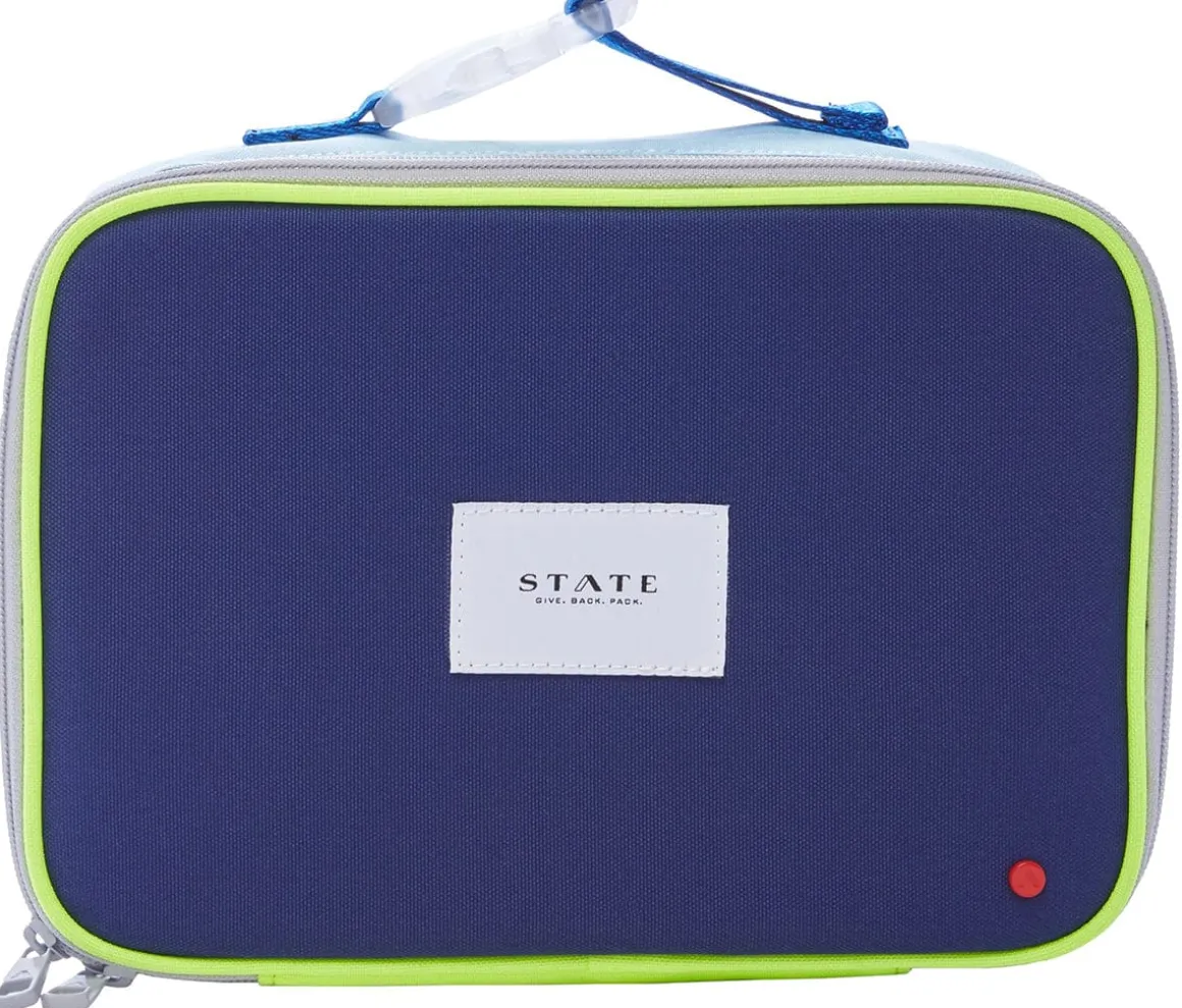 State Bags Rodgers Lunch Box - Navy / Neon