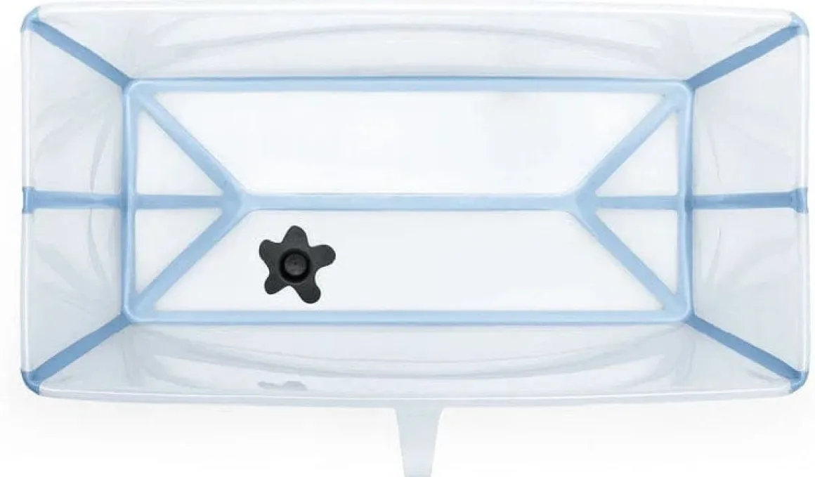 Stokke Flexi Bath X-Large Heat Sensitive Tub + Newborn Support - Ocean Blue