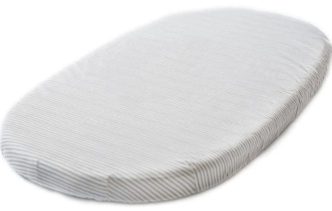 Stokke Sleepi Fitted Sheet Bed by Pehr - Stripped Away Pebbles