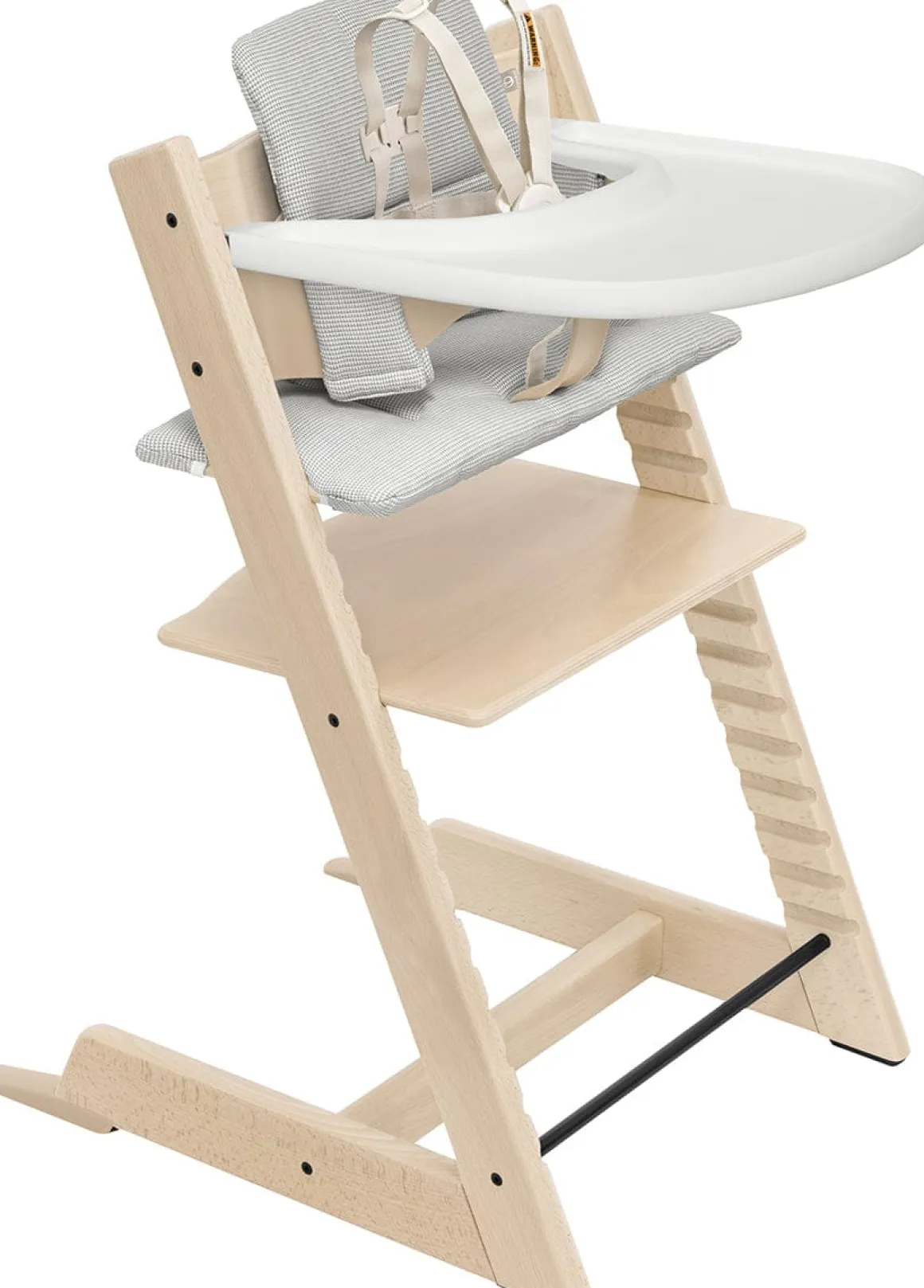 Stokke Tripp Trapp High Chair2 and Cushion with Stokke Tray - Natural / Nordic Grey