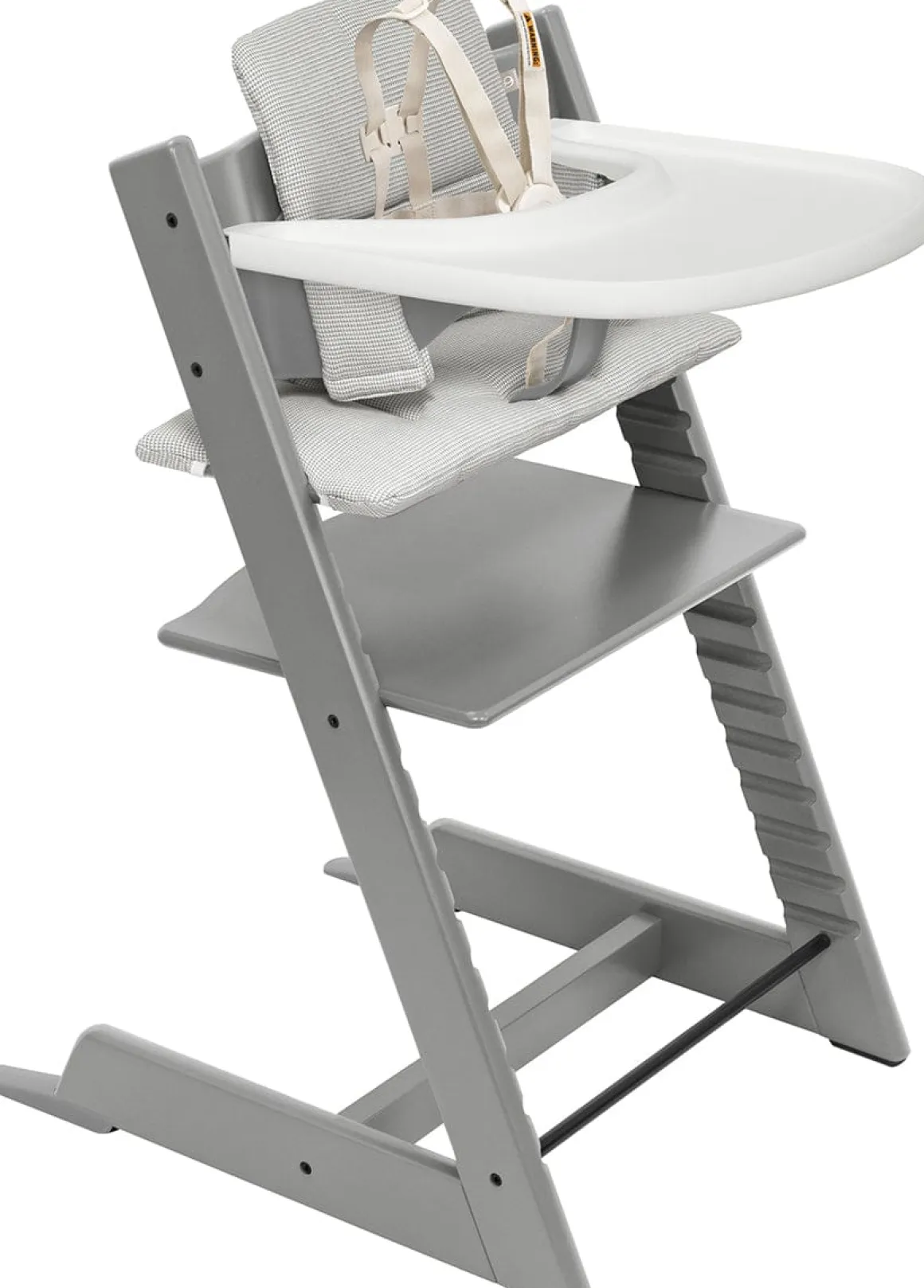 Stokke Tripp Trapp High Chair2 and Cushion with Stokke Tray - Storm Grey / Nordic Grey