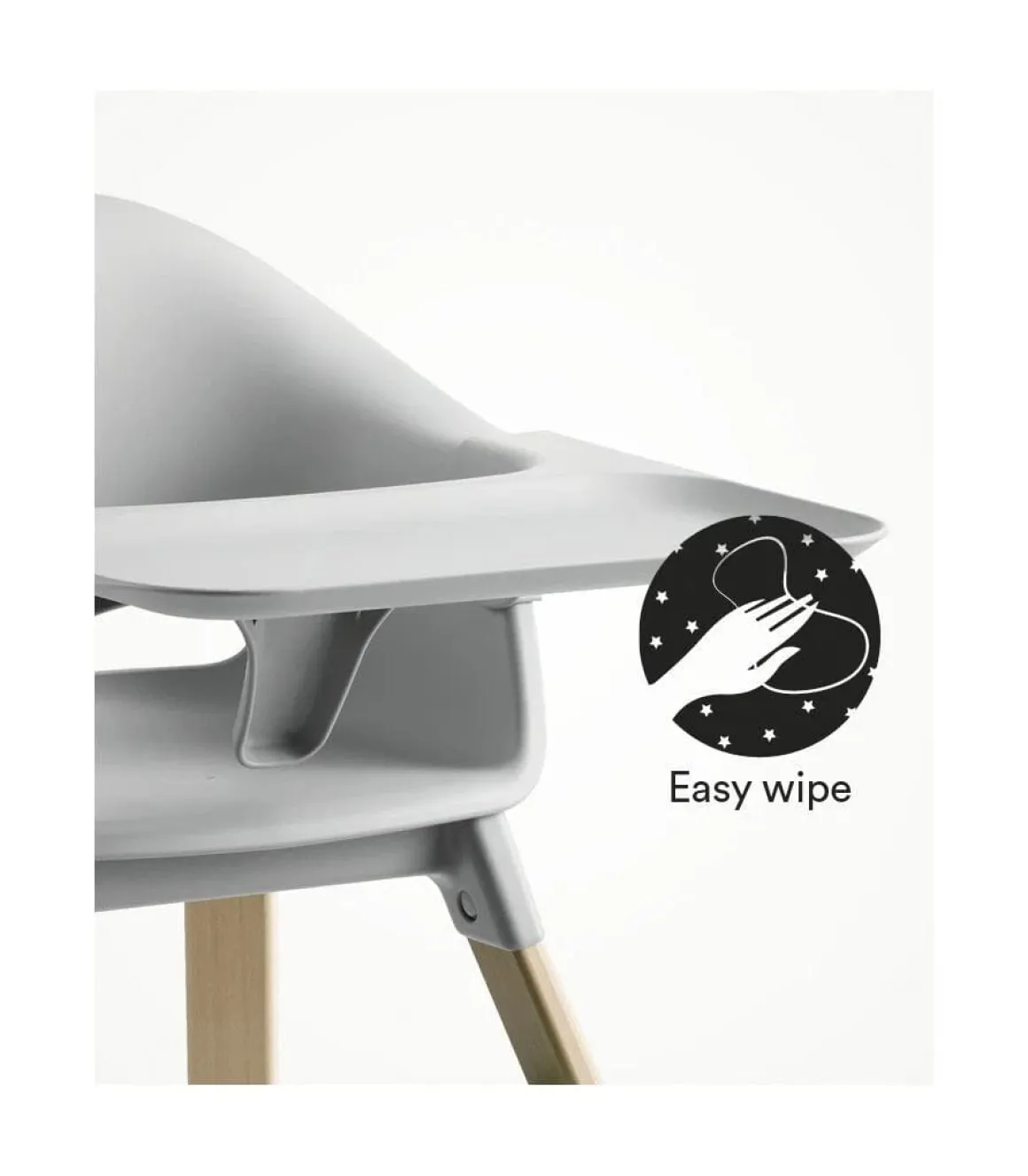 Stokke YOYO3 6+ Stroller + Clikk High Chair Bundle - Black / Stone / Cloud Grey