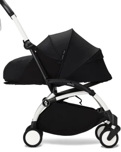 Stokke YOYO3 Ultra Compact Complete 0+/6+ Stroller + Car Seat Adapter (One Box) - Black / Black