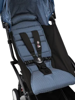 Stokke YOYO3 Ultra Compact Complete 0+/6+ Stroller Bundle - Black / Air France Blue