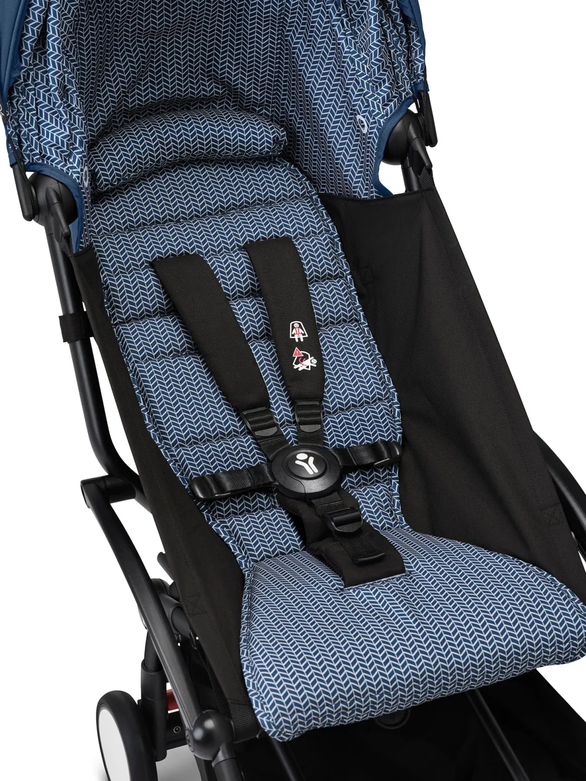 Stokke YOYO3 Ultra Compact Complete 0+/6+ Stroller Bundle - Black / Air France Blue