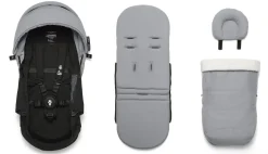 Stokke YOYO3 Ultra Compact Complete 0+/6+ Stroller Bundle - Black / Stone