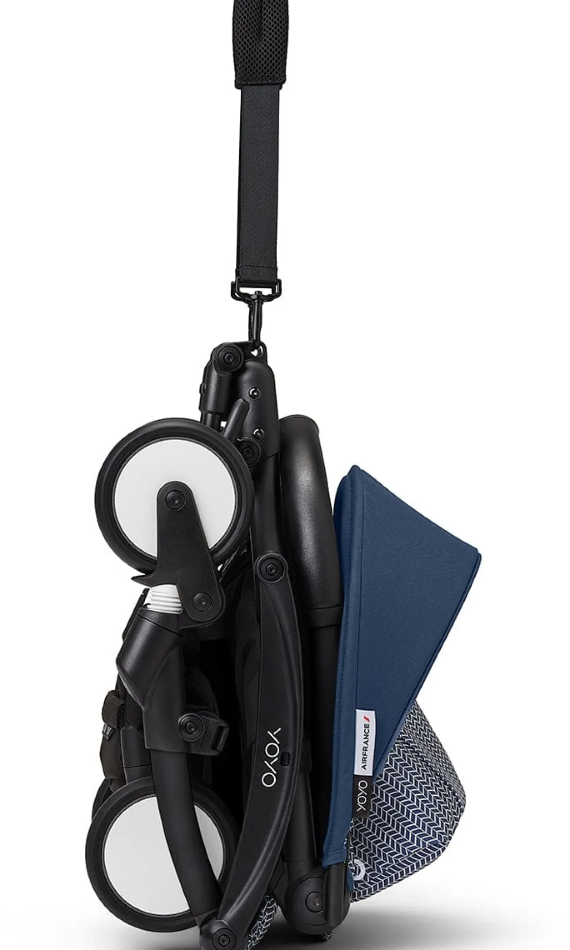 Stokke YOYO3 Ultra Compact 6+ Stroller (One Box) - Black / Air France Blue