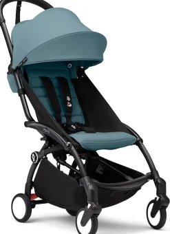 Stokke YOYO3 Ultra Compact 6+ Stroller (One Box) - Black / Aqua