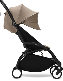 Stokke YOYO3 Ultra Compact 6+ Stroller (One Box) - Black / Taupe