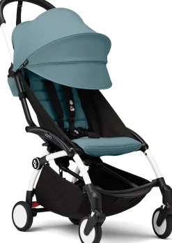 Stokke YOYO3 Ultra Compact 6+ Stroller (One Box) - White / Aqua