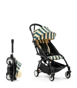 Stokke YOYO3 Ultra Compact 6+ Stroller (Riviera Limited Edition) - Black / Monaco