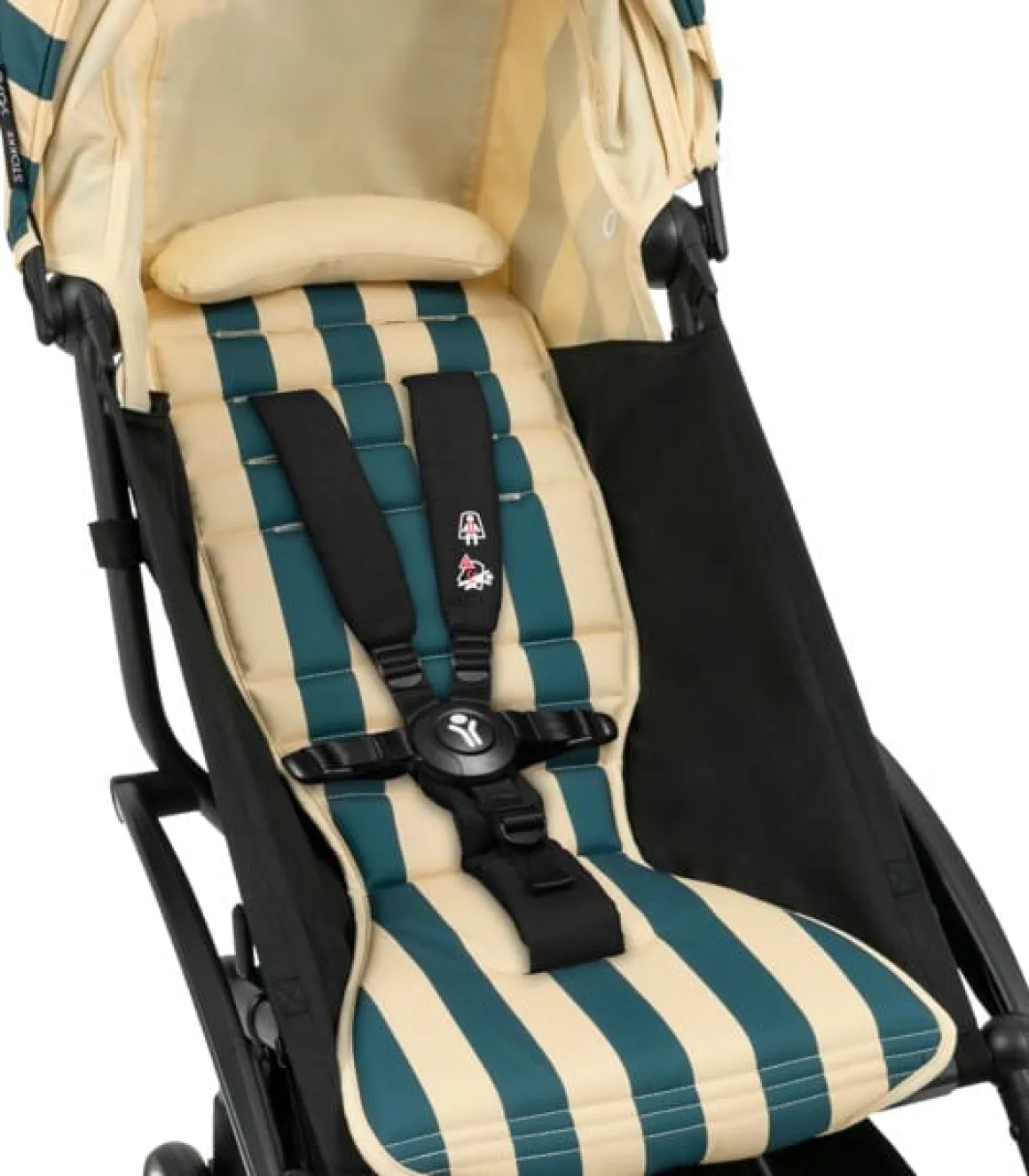 Stokke YOYO3 Ultra Compact 6+ Stroller (Riviera Limited Edition) - Black / Monaco