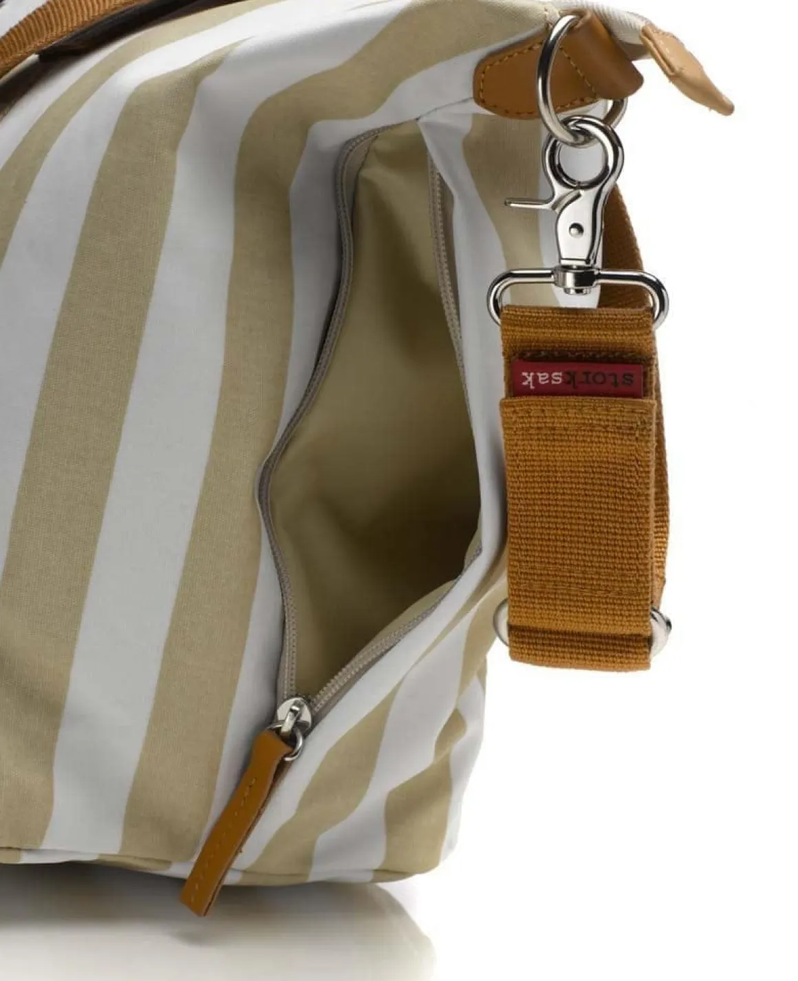 Storksak Noa Diaper Bag - Stripe Fawn