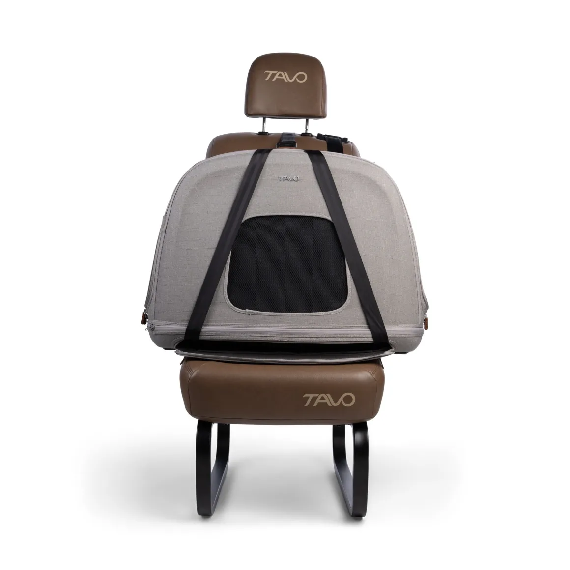 Tavo Pets Crispin Pet Car Seat, Large - Onyx