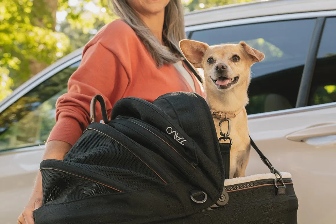 Tavo Pets Maeve Pet Car Seat, Small Flex - Fawn