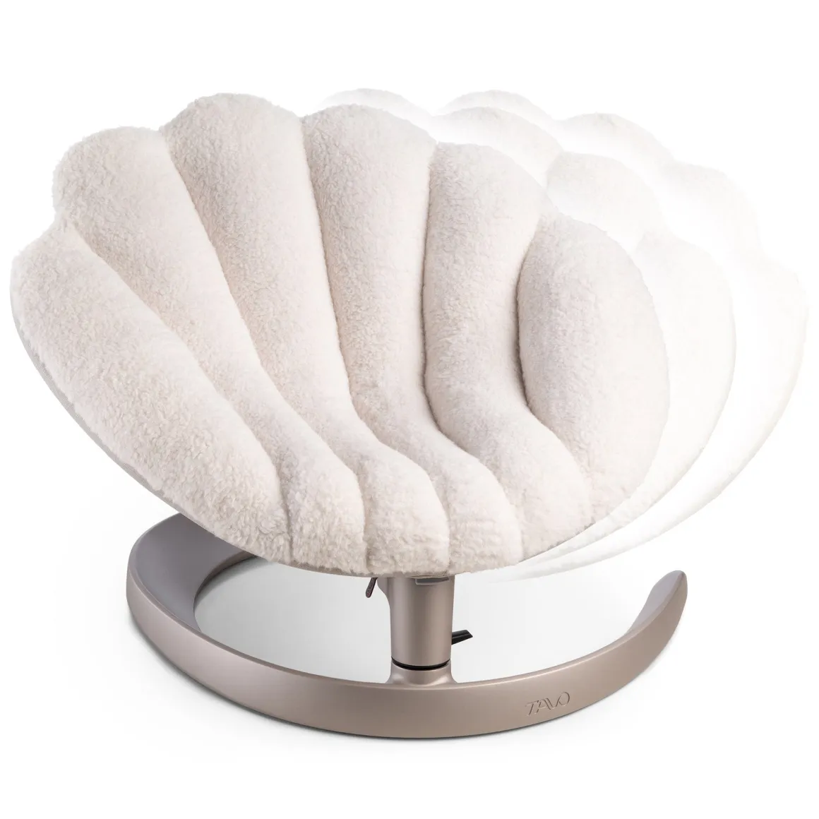 Tavo Pets Shell Pet Bed and Swaying Lounger - Latte