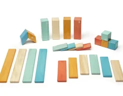 Tegu 24 Piece Magnetic Blocks Set - Sunset