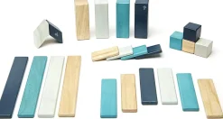 Tegu 24 Piece Magnetic Wooden Block Set - Blues
