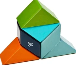 Tegu Pocket Pouch Prism 6 Piece Magnetic Blocks - Nelson