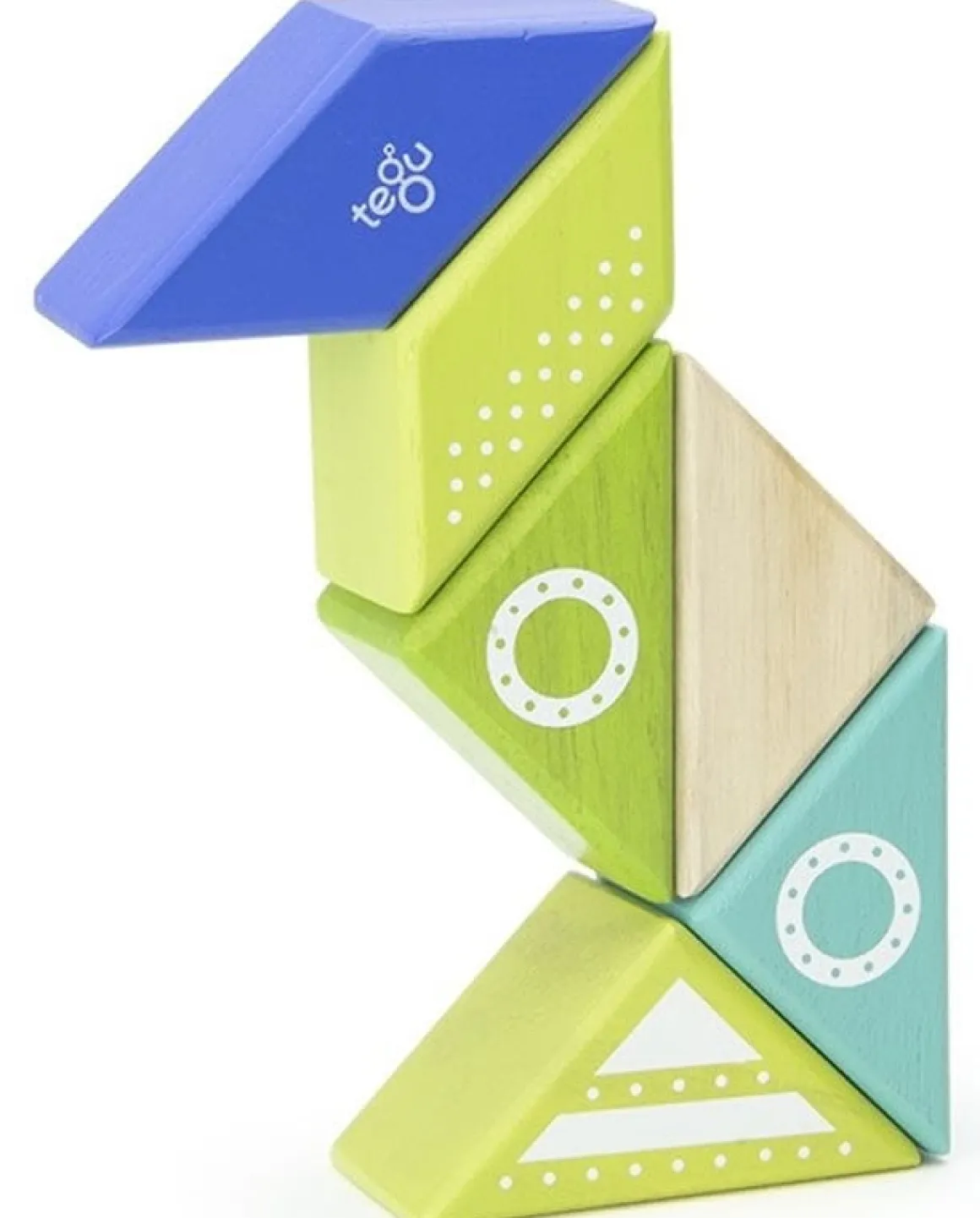 Tegu Travel Pals 6 Piece Magnetic Blocks - Spaceship