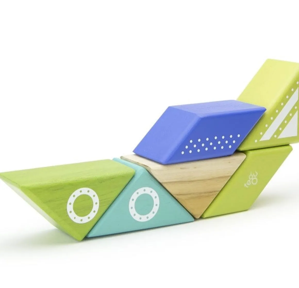 Tegu Travel Pals 6 Piece Magnetic Blocks - Spaceship