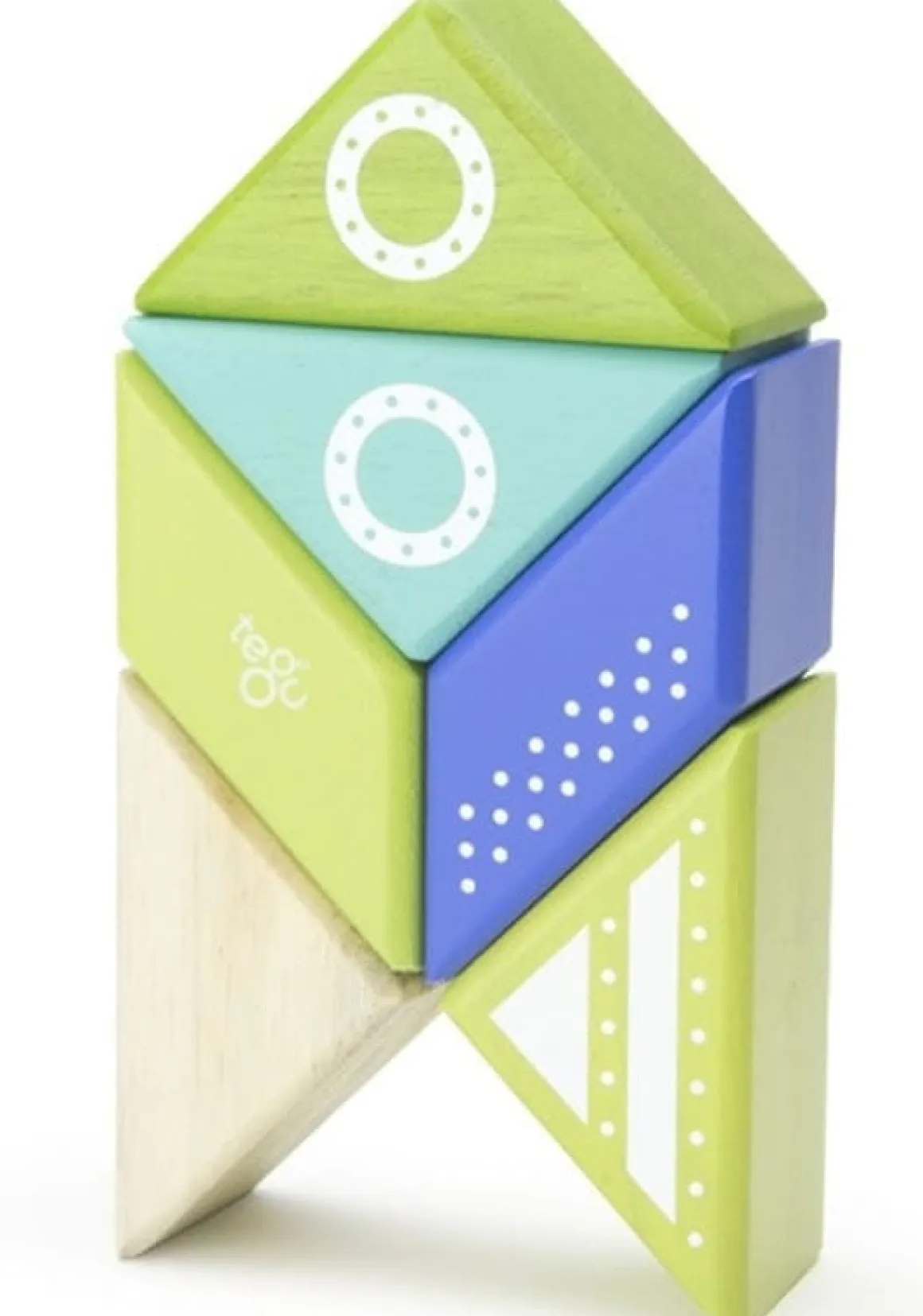 Tegu Travel Pals 6 Piece Magnetic Blocks - Spaceship