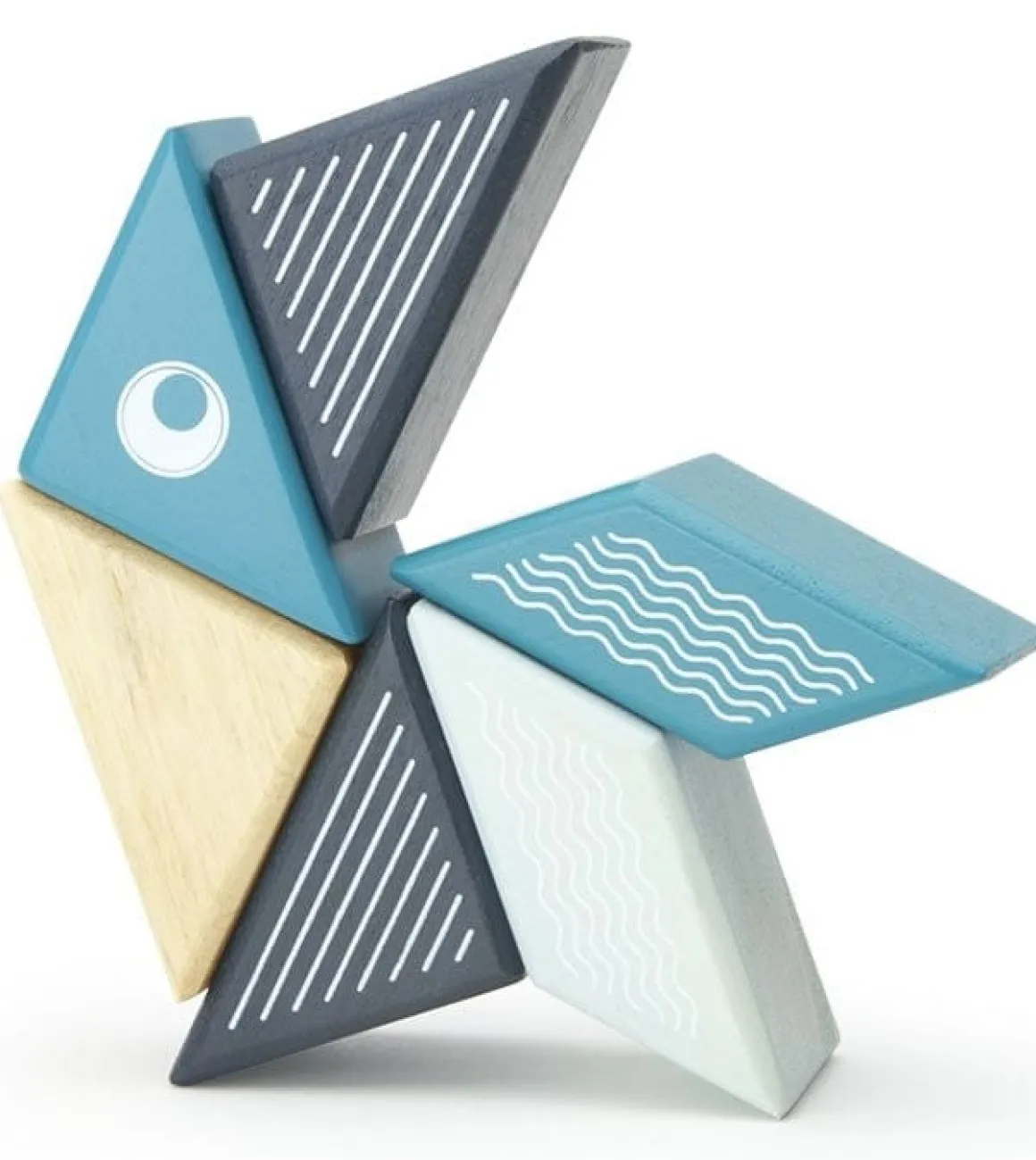 Tegu Travel Pals 6 Piece Magnetic Blocks - Whale