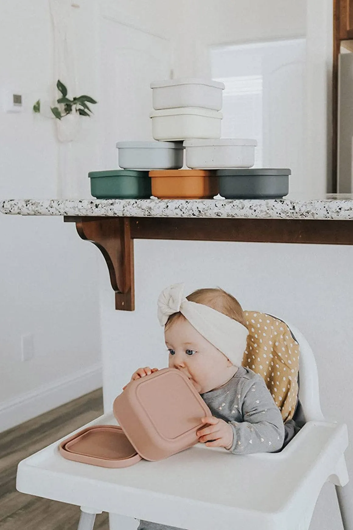 The Dearest Grey Mini Bento Box - Rosewood