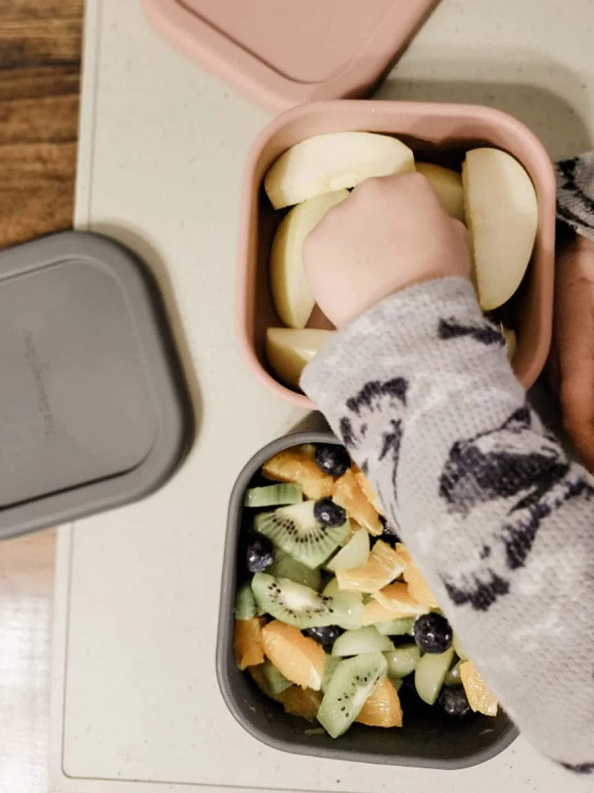 The Dearest Grey Mini Bento Box - Rosewood