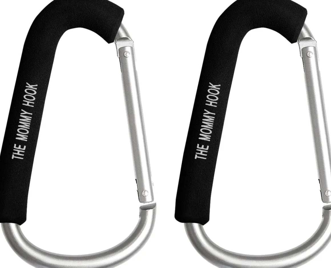 The Mommy Hook, 2 Pack - Black/Silver