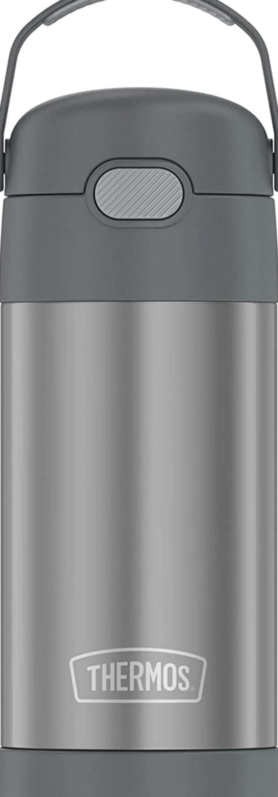 Thermos FUNtainer Vacuum Insulated Stainless Steel Straw Water Bottle 12oz - Grey