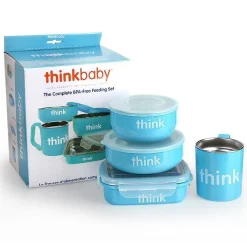 ThinkBaby The Complete BPA Free Feeding Set - Light Blue